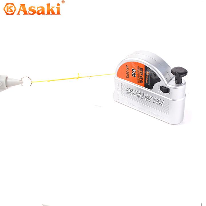 Quả dọi có từ tính 6m x 400g Asaki (Lập lòn từ tính) (Hãng phân phối chính thức)