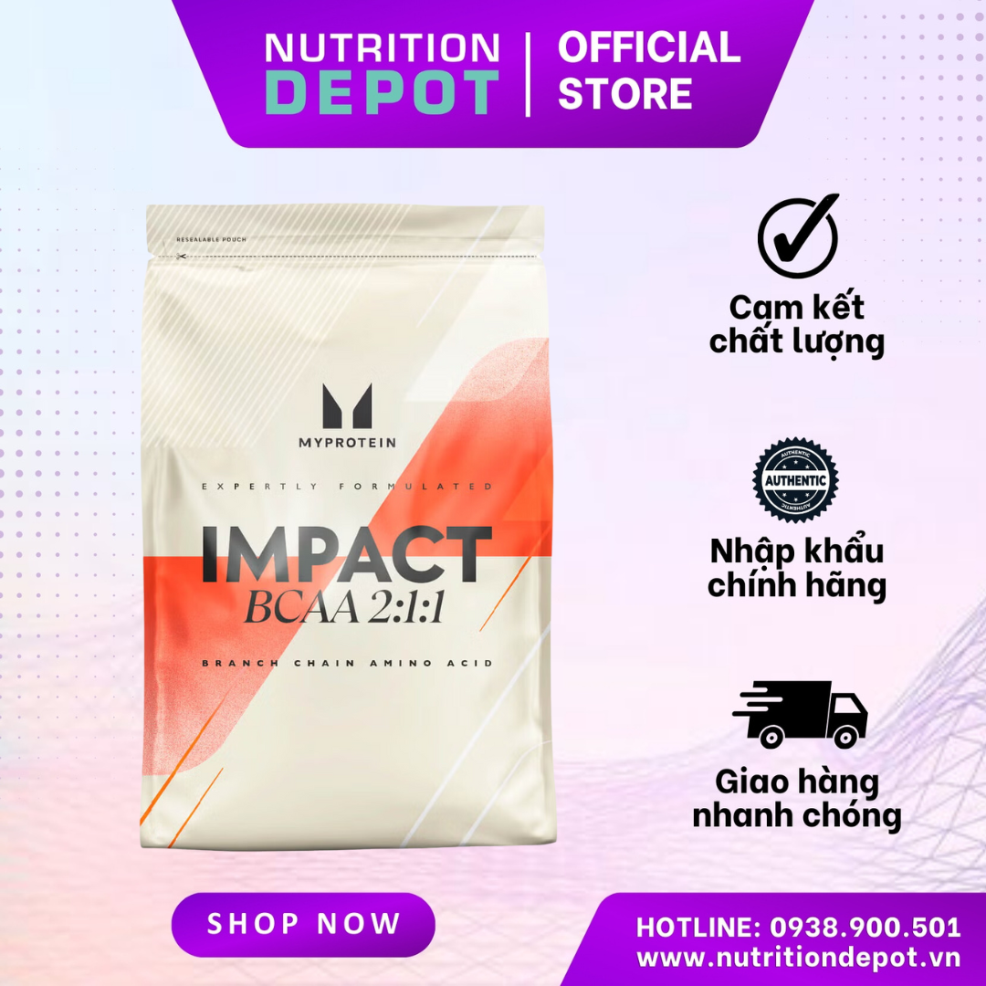  Myprotein Impact BCAA 2:1:1 250g  50 Servings  - Nutrition Depot Vietnam 