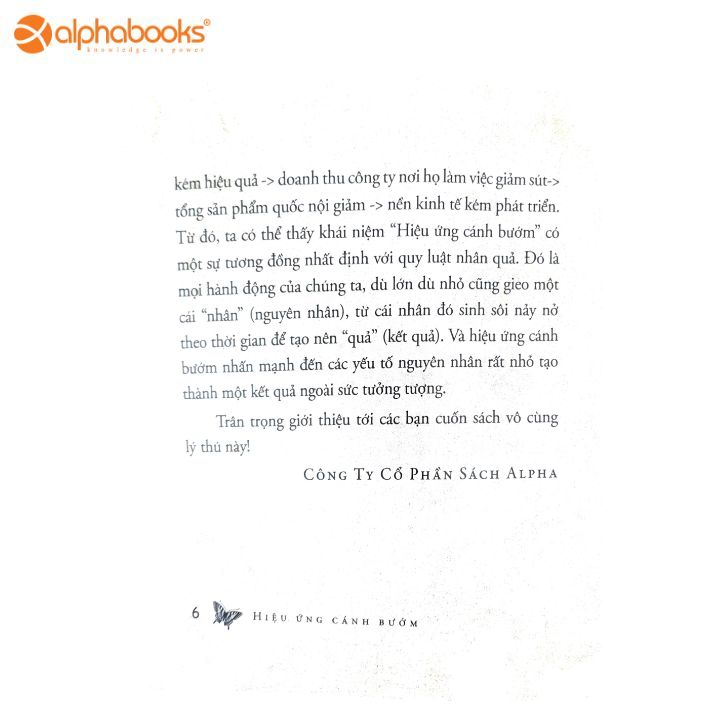 Sách Alphabooks - Hiệu Ứng Cánh Bướm
