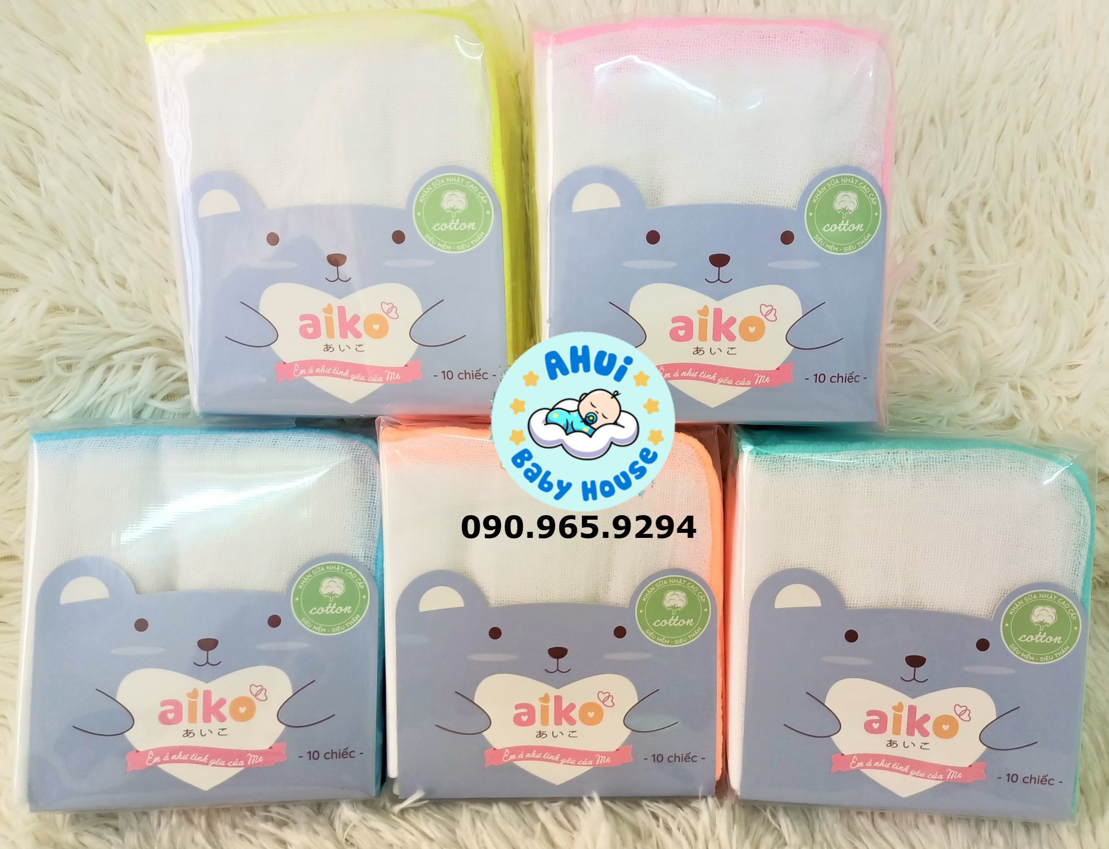 Khăn Sữa Nhật Cao Cấp AIKO