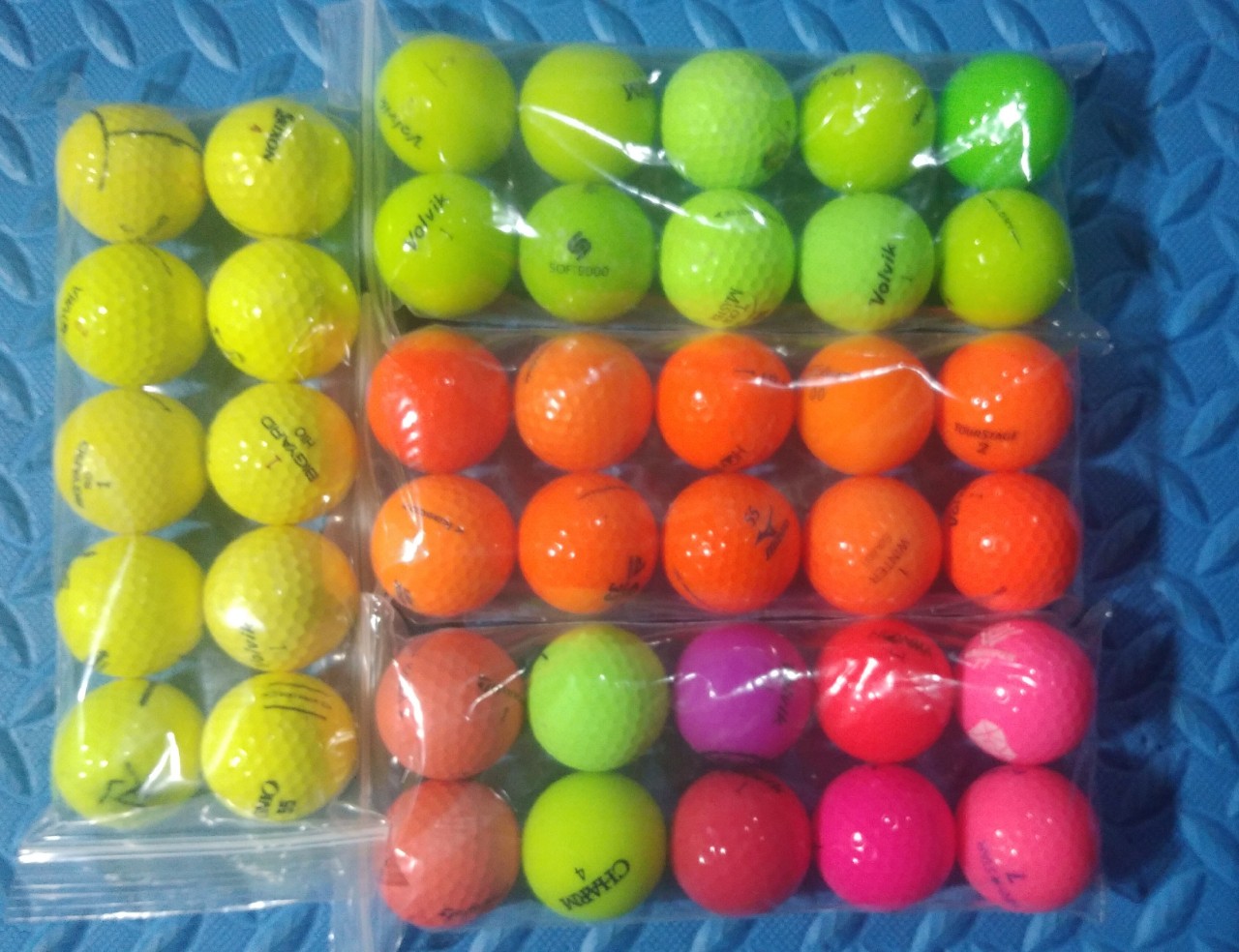 Combo 10 quả bóng golf sắc màu (다채로운 골프공 10개 콤보)
