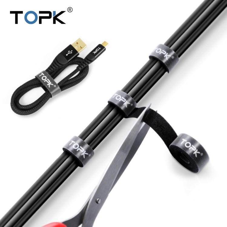 Dây khóa dán 2 mặt - Velcro 1.5 TOPK đen 5m