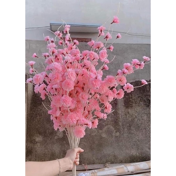 Anh Đào Râu, hoa leo giả vải lụa cao cấp decor trang trí nhà cửa