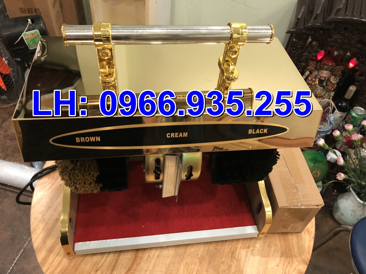 Máy đánh giày, máy đánh giầy mini cảm ứng tự động G4 (kèm xi bóng)