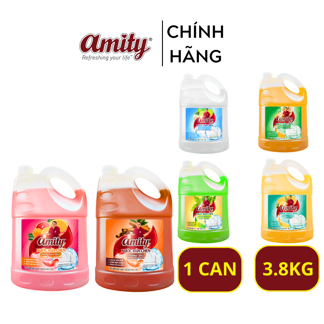 Nước Rửa Chén Amity can 3.8kg
