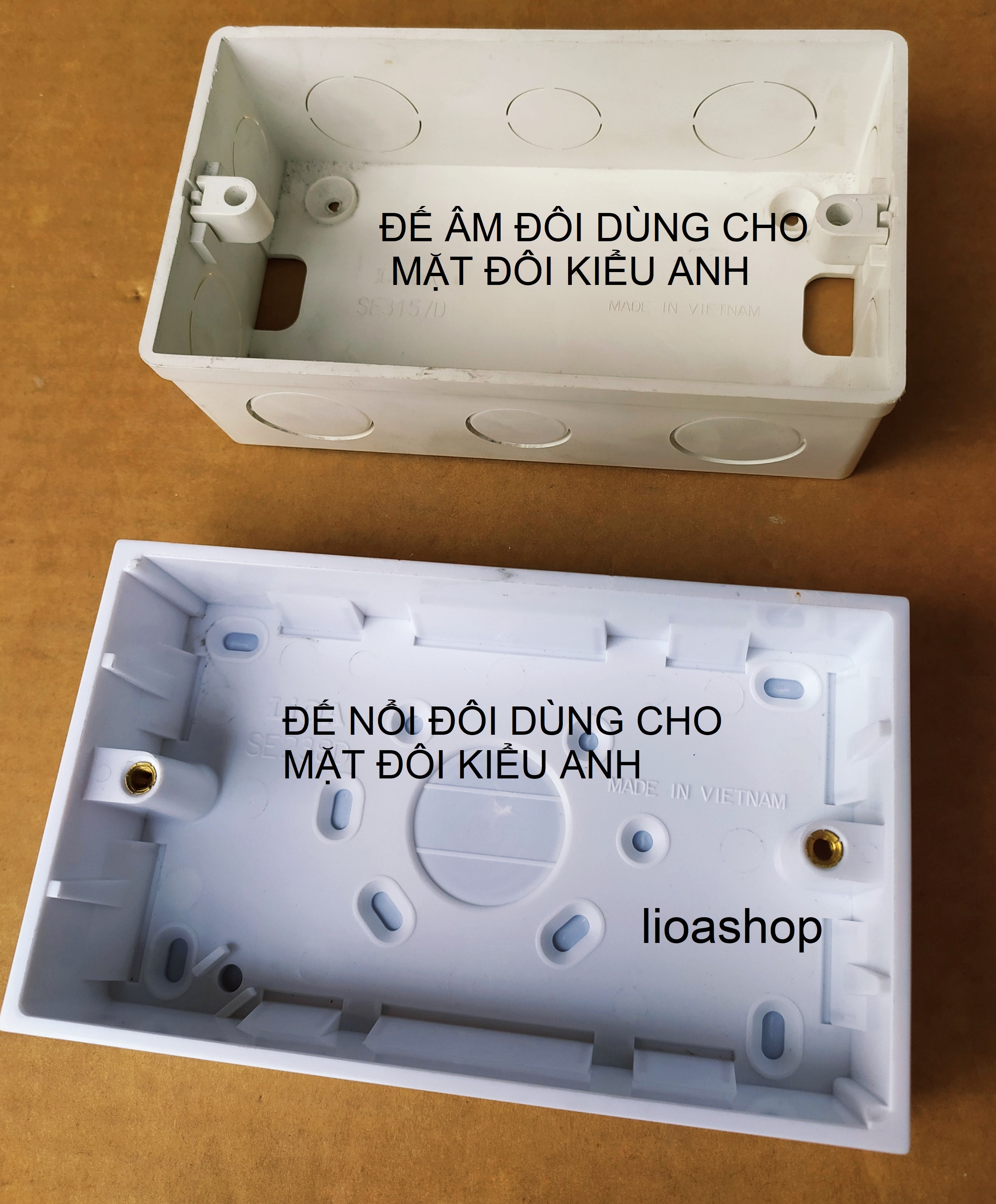 ĐẾ ÂM VÀ ĐẾ NỔI LiOA DÙNG CHO MẶT KIỂU ANH