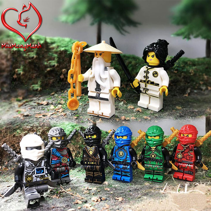 Bộ 8 Ninja Siêu Phàm Ninjago Đồ Chơi Lắp Ráp Xếp Hình