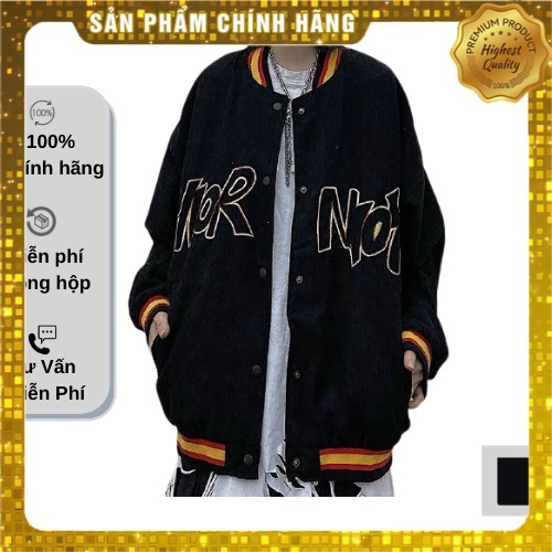 [Hàng Auth] Áo Khoác Nhung kiểu Bomber, Unisex - K110_PY