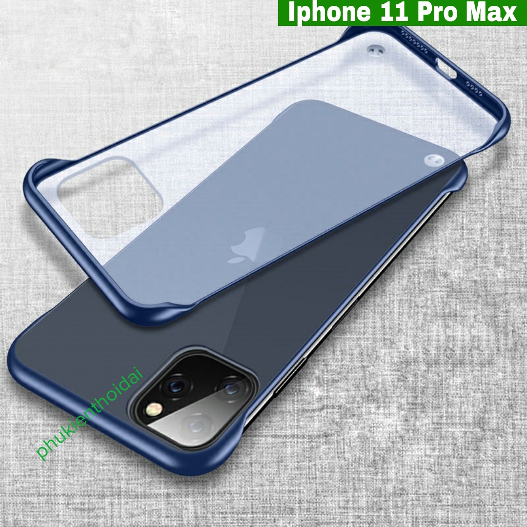 Ốp lưng Iphone 11 Pro Max nhám mờ siêu mỏng không bo viền ôm khít máy