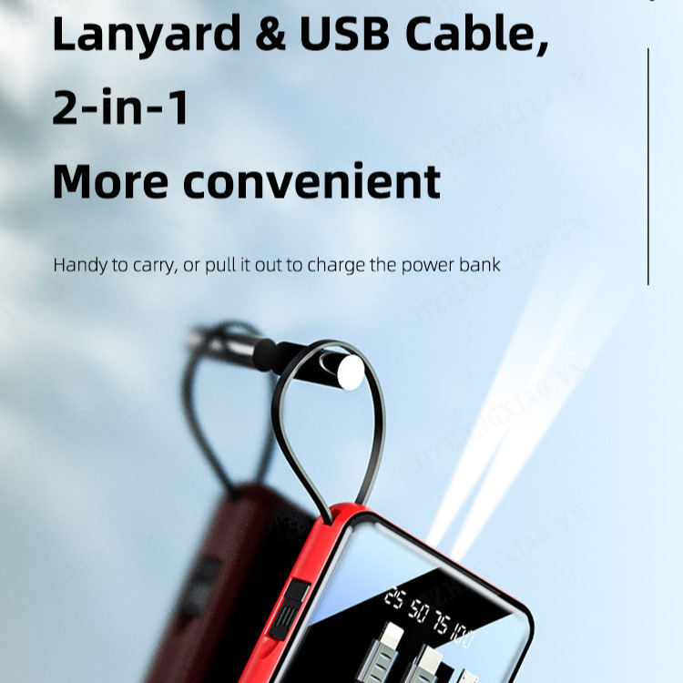 4-cable 20000 mini power bank