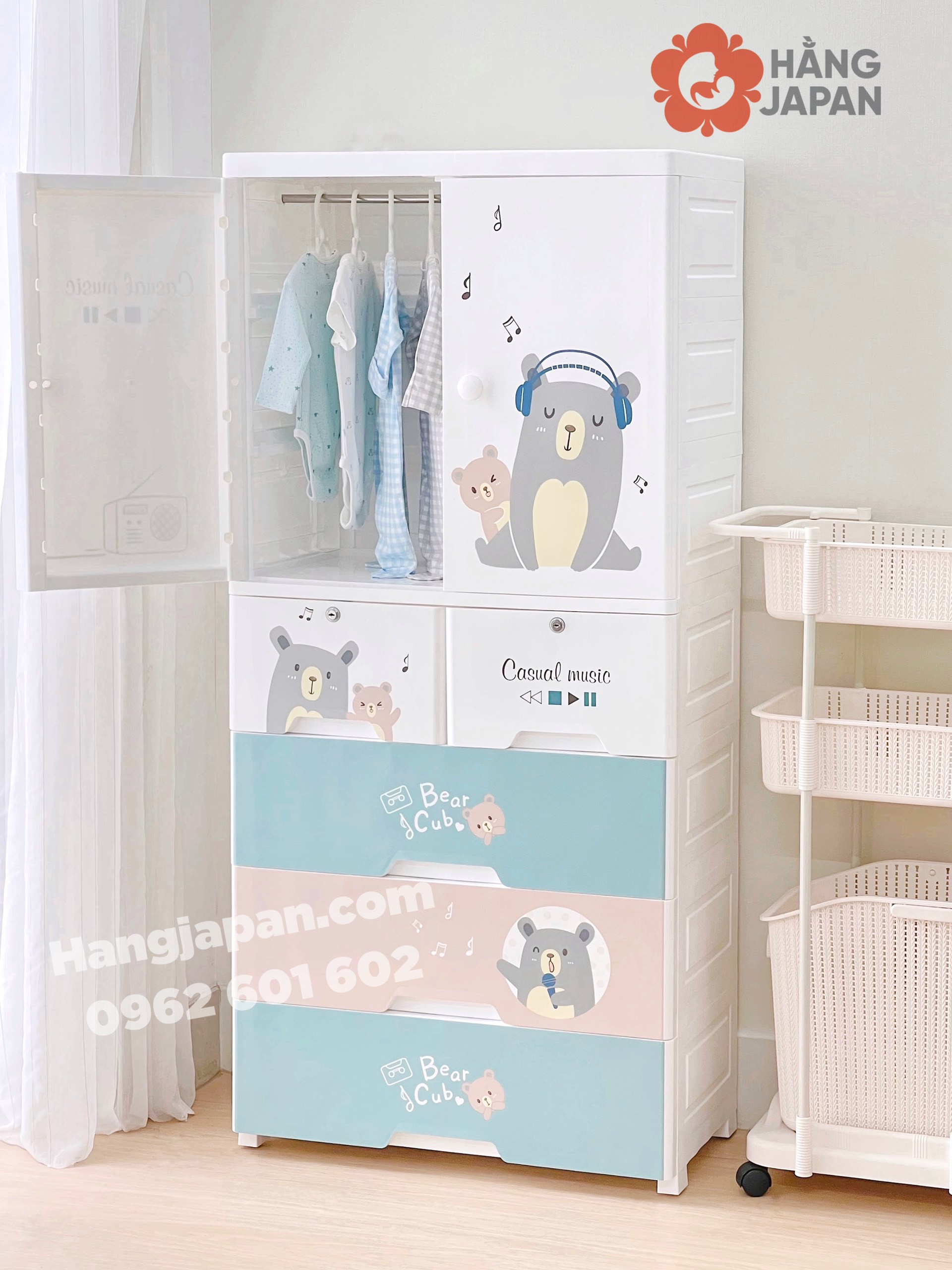 Tủ Holla 5 tầng hoạt hình HL-09193