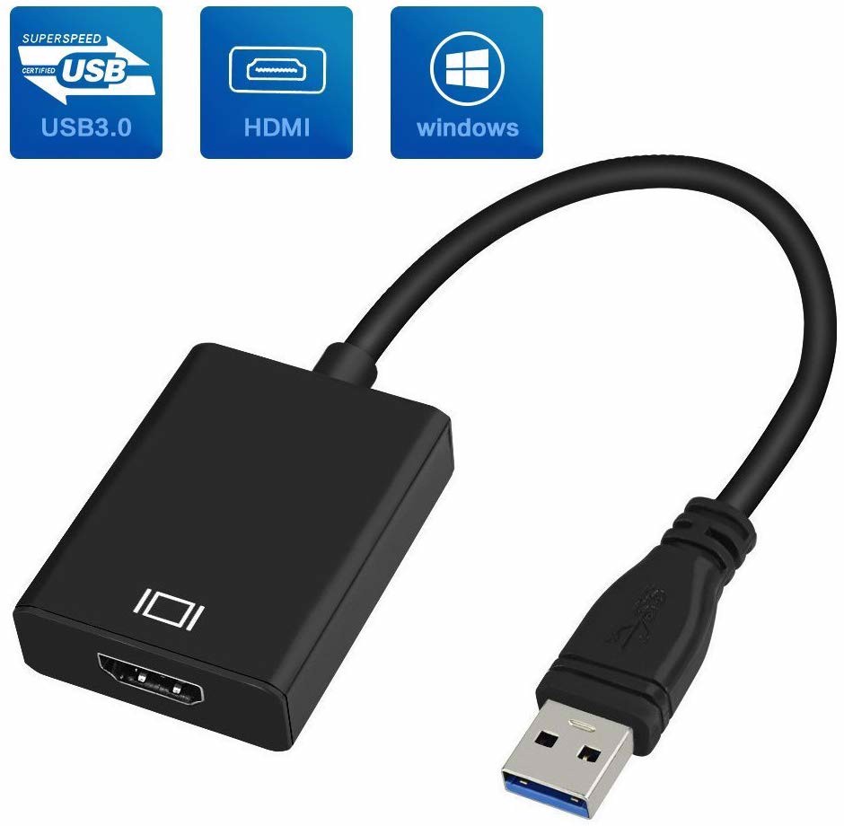 USB 3.0 to HDMI Cable with Audio.