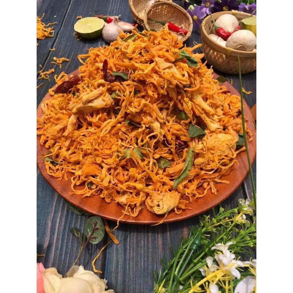 Sỉ 3kg khô gà lá chanh xé cay