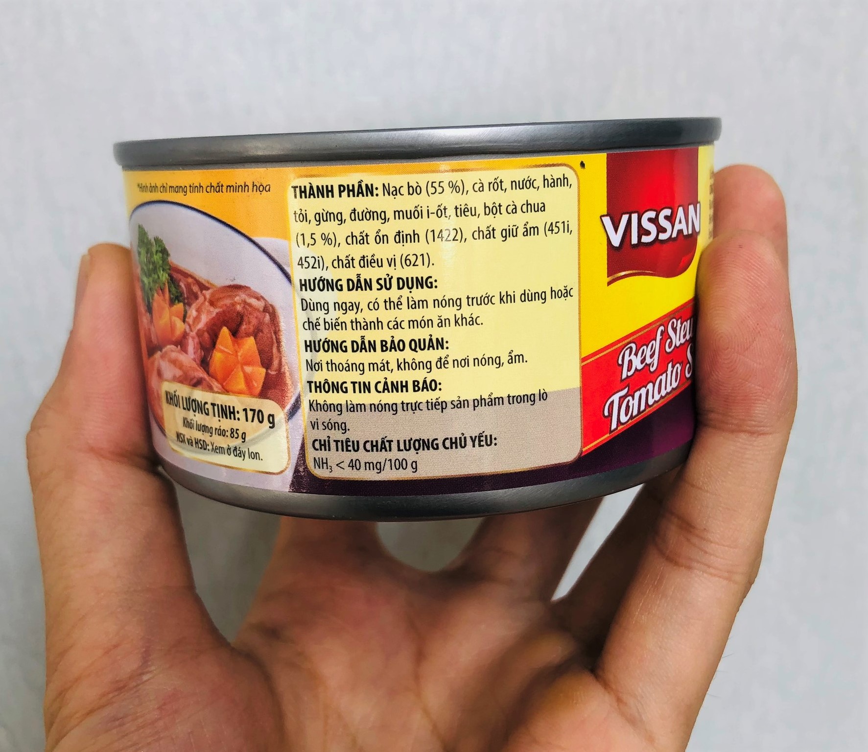 Bò Xốt Cà Vissan Hộp 170g