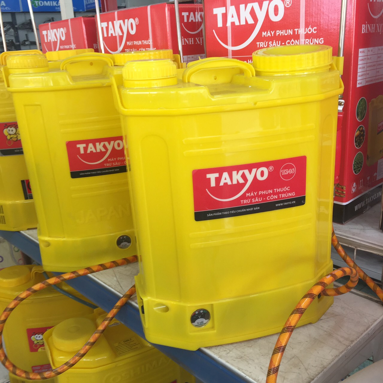 [HCM]BÌNH XỊT ĐIỆN BƠM ĐÔI TAKYO TK20-2B -20L - 12V-12AH