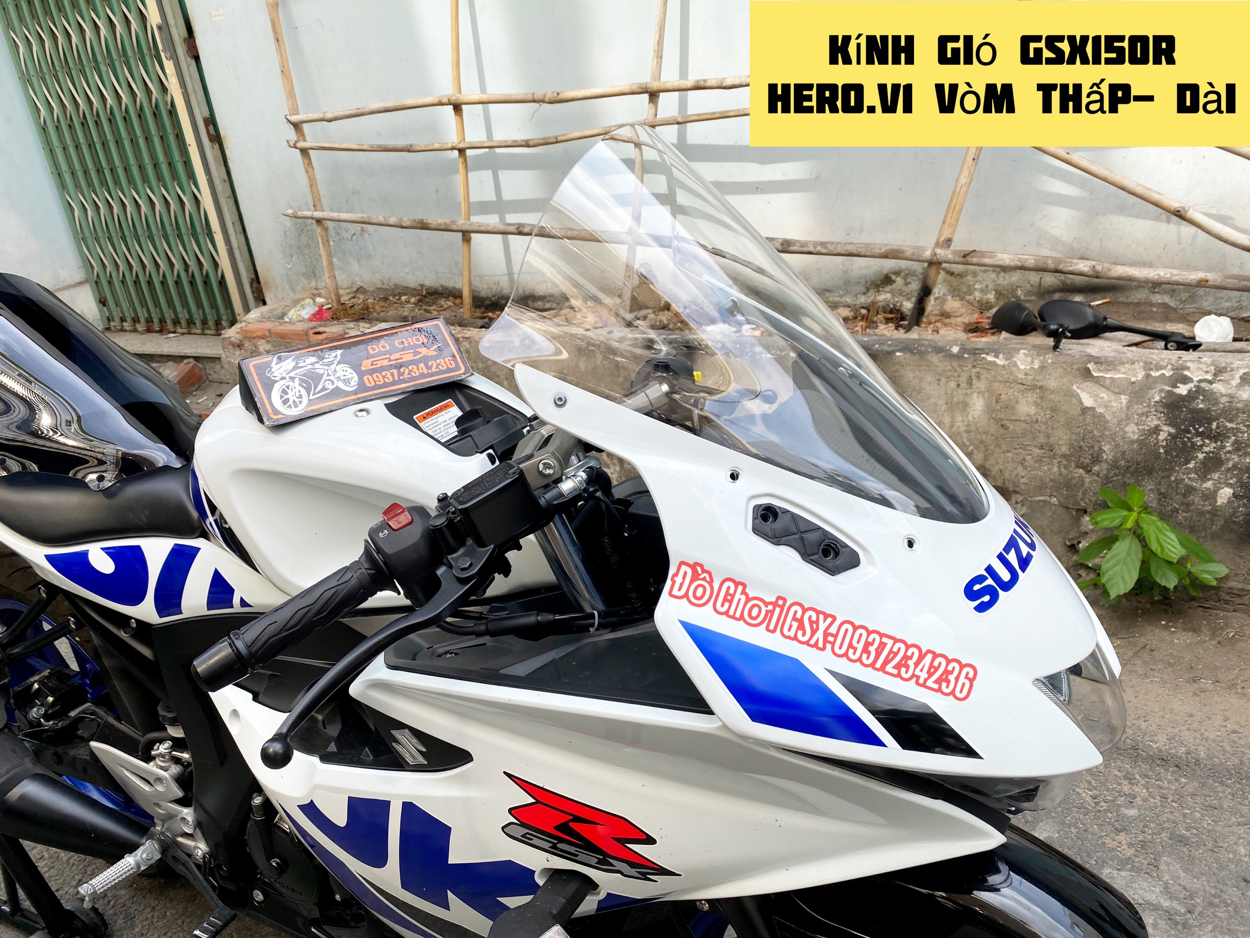 Kính chắn gió GSX150R - HEROWINDSHIELD THAILAND- V1