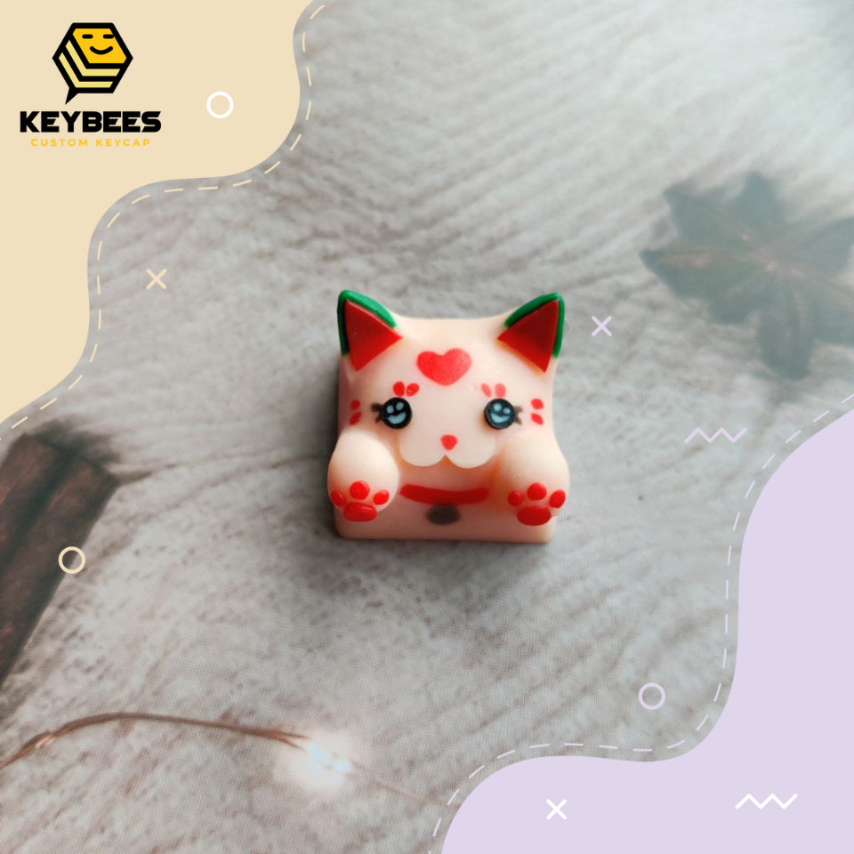 Artisan Keycap - Nút bàn phím cơ resin handmade Bongo Cat V2 (Nhiều Mẫu)