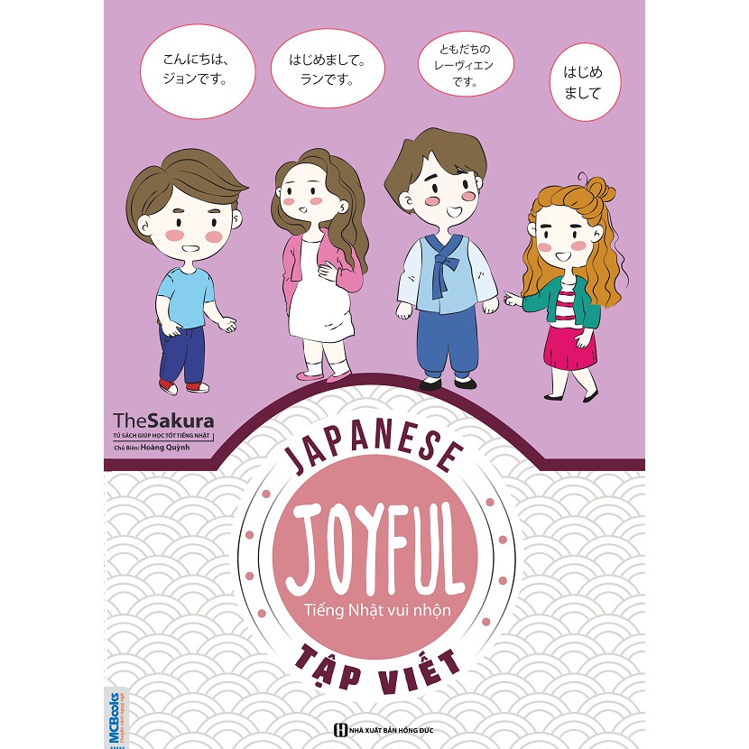 Sách - joyful japanese - tiếng nhật vui nhộn: tập viết + tặng kèm giấy nhớ mt