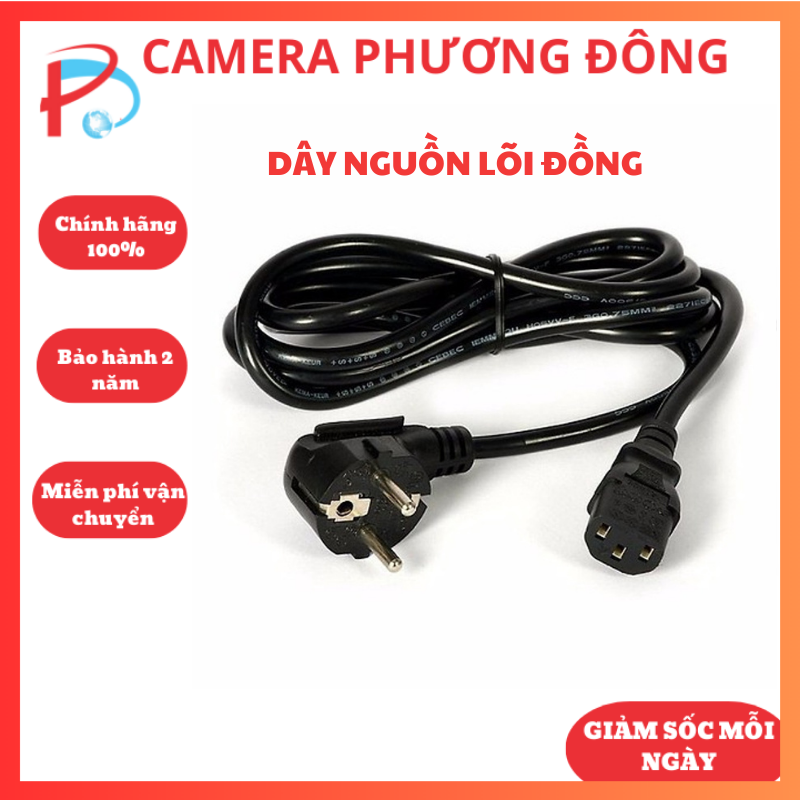 Dây nguồn máy tính Lõi Đồng dùng cho Máy tính Pc, máy chủ , nồi cơm, lẩu điện, siêu thuốc