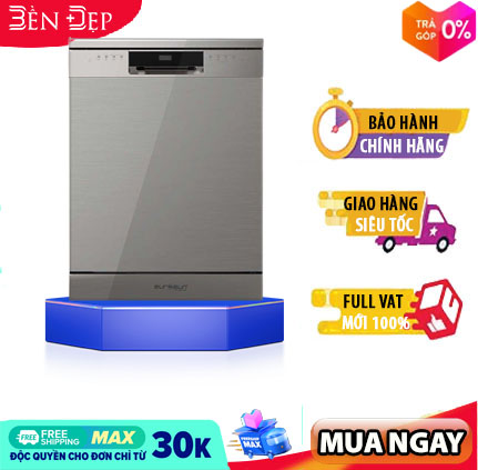 [TRẢ GÓP 0%] Máy rửa chén nồi độc lập Eurosun SMS78EU12ES - 12 bộ- xuất xứ Đức (Giá áp dụng giao tại HN, HCM& các tỉnh liên hệ shop)