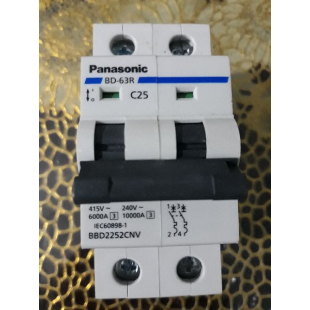 Cầu dao tự động MCB 2P 6A đến 2P 63A 6kA Panasonic