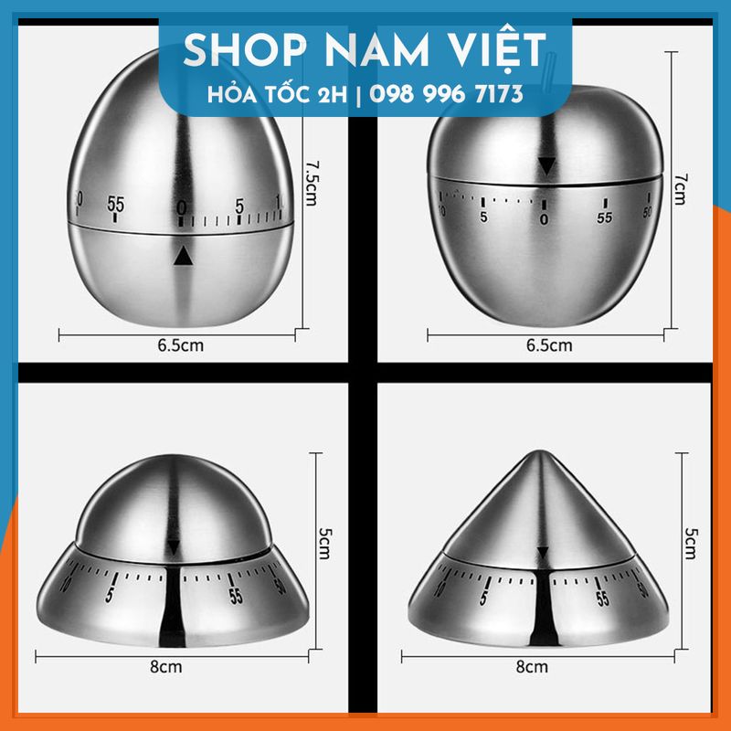 Đồng Hồ Hẹn Giờ Cơ Học Pomodoro (Mẫu Mới)