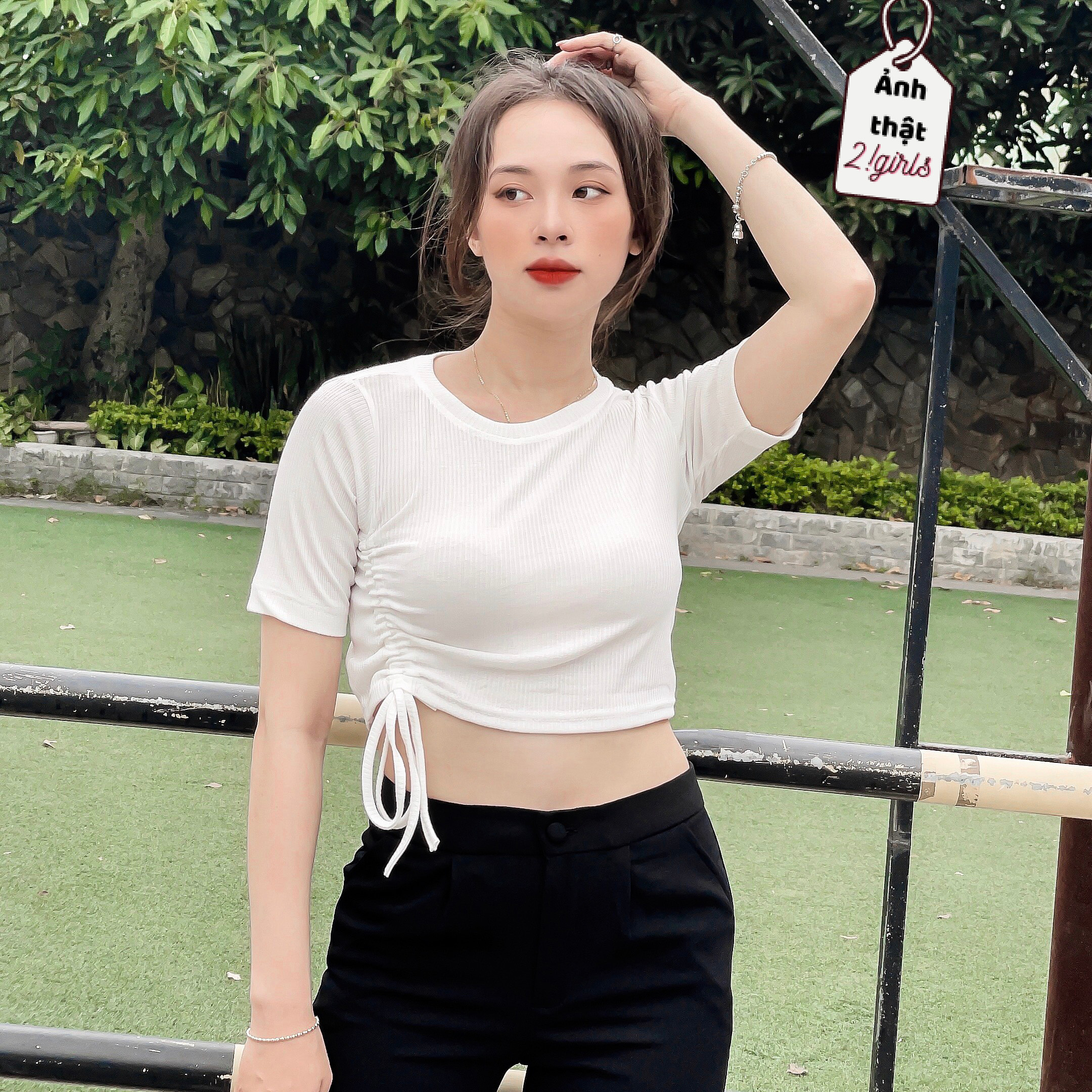 [BÁN SỈ] Áo thun rút dây eo bên sườn A08
