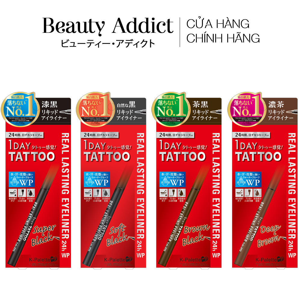 Bút kẻ mắt chống nước k-palette real lasting eyeliner 24hwp - nhật bản