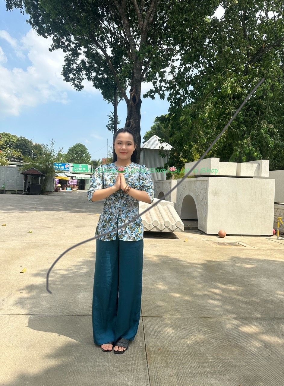 ÁO BÀ BA BÔNG LỤA MANGO