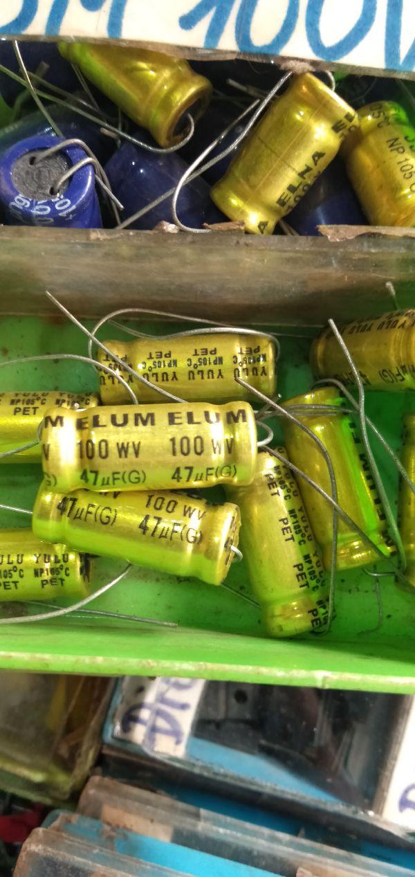 10 tụ 2 đầu 47uf 100v - Điện Tử Nhật Anh