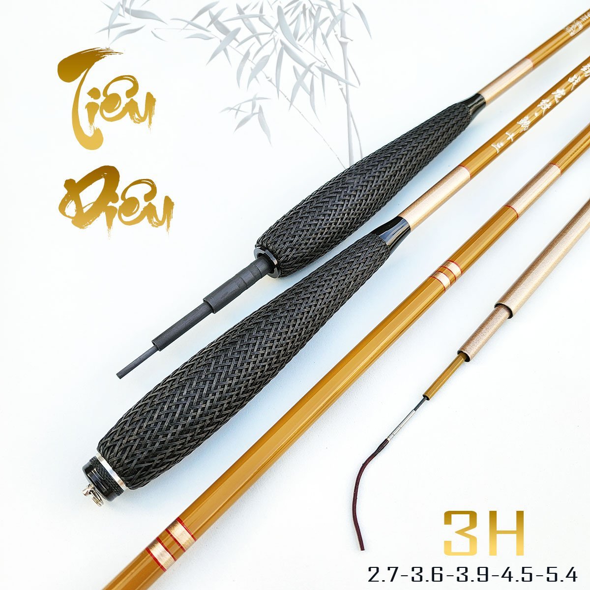 Cần câu tay carbon 3h chuyên câu cảm giác (xả hàng giảm giá và cam kết bảo hành đổi trả ạ)
