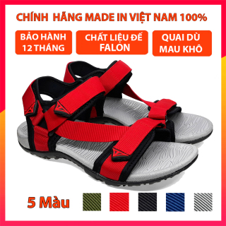 Giày sandal quai hậu nam nữ Việt Thủy kiểu dáng thời trẻ em và người lớn trang đỏ VT02 thumbnail