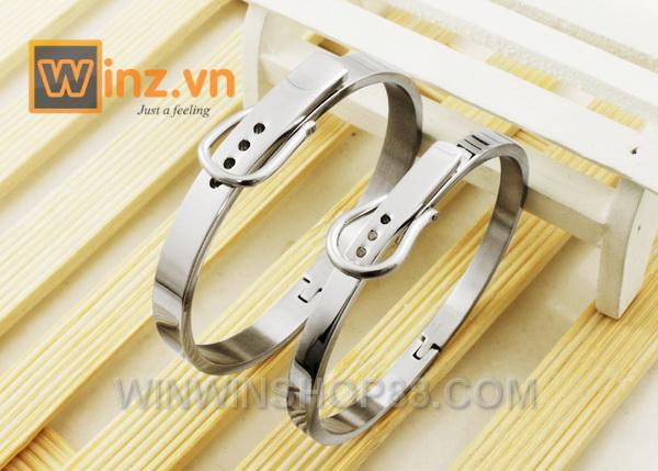 Vòng tay cặp Hàn Quốc VT135 (Màu bạc)