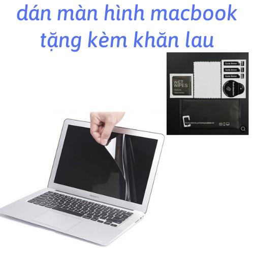 Miếng dán màn hình Macbook Kèm Bộ Lau (Full Dòng)