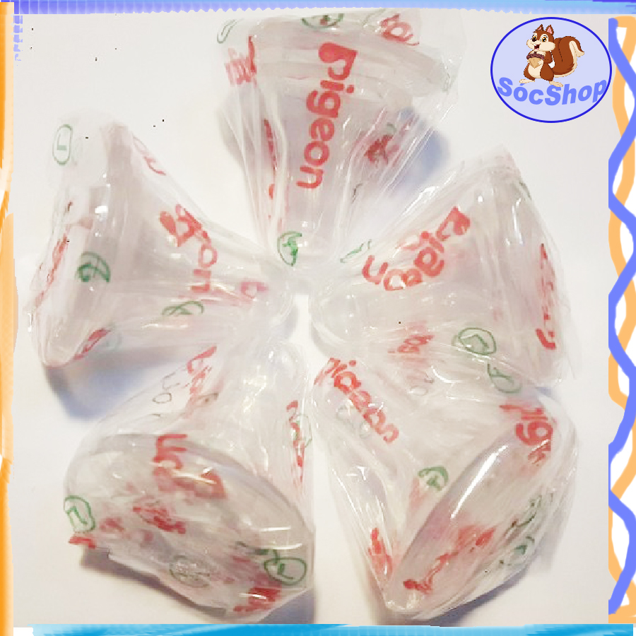 Núm vú Silicone thay thế bình cổ nhò Pigeon đủ size S,M,L