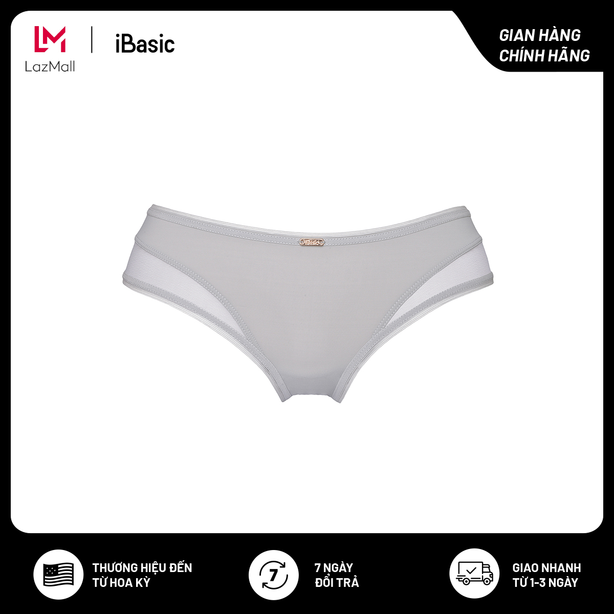 Quần lót nữ phối lưới iBasic PANW110
