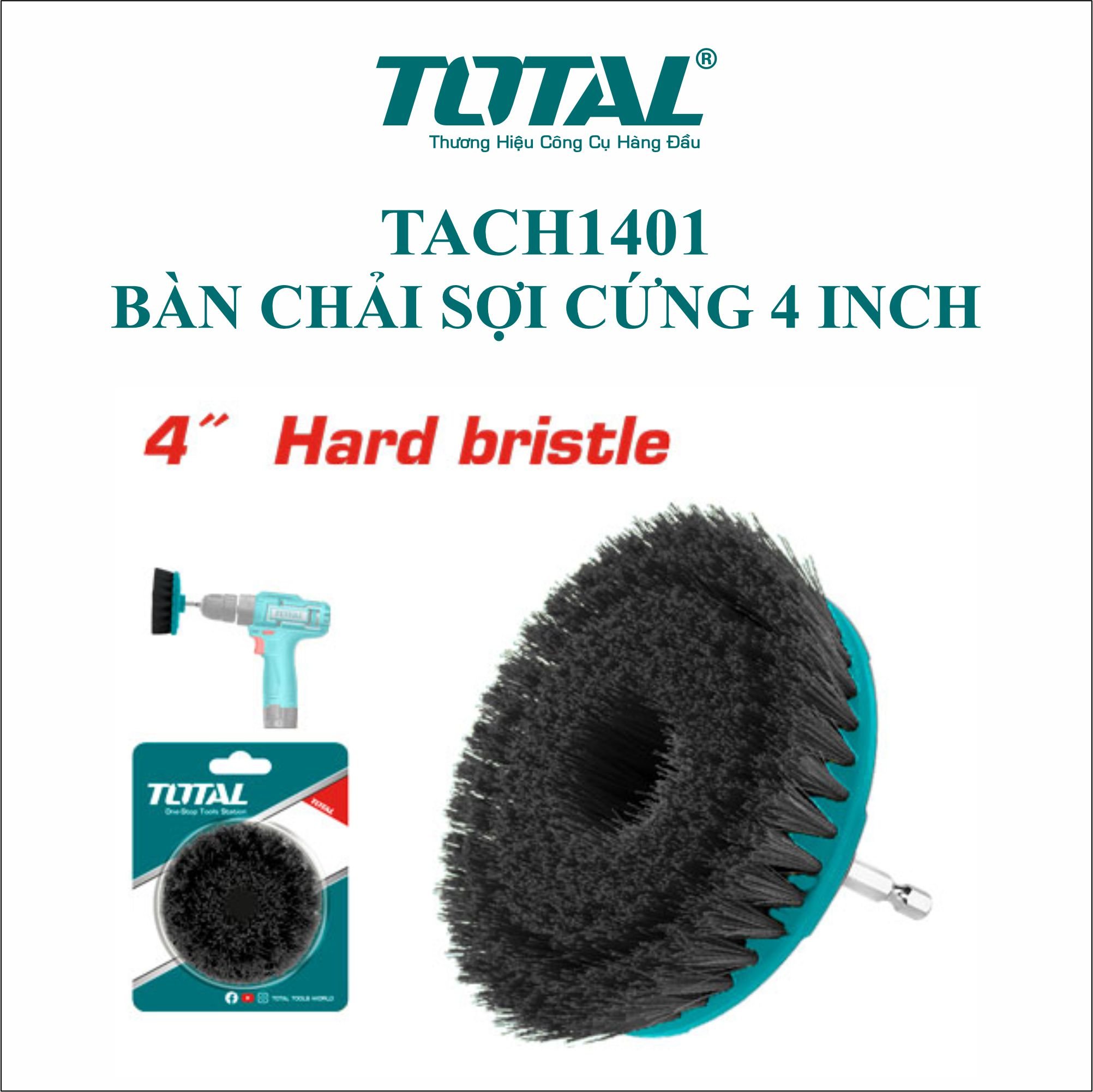 Bàn chải sợi cứng &sợi dẻo 4 inch total tach1401