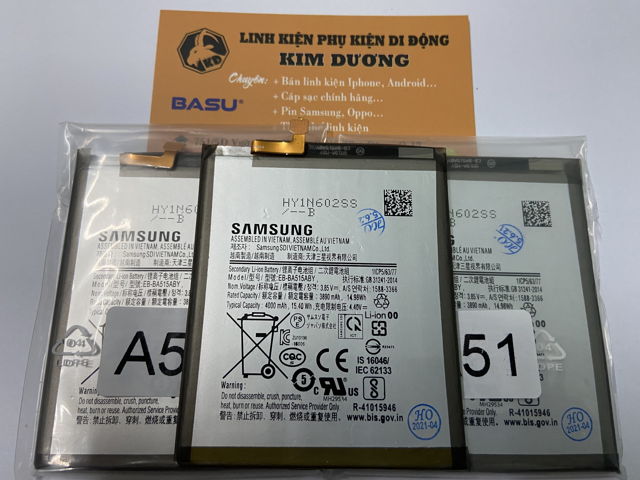 [HCM]Pin Samsung Galaxy A51 (Mã pin: EB-BA515ABY 3890mAh) !