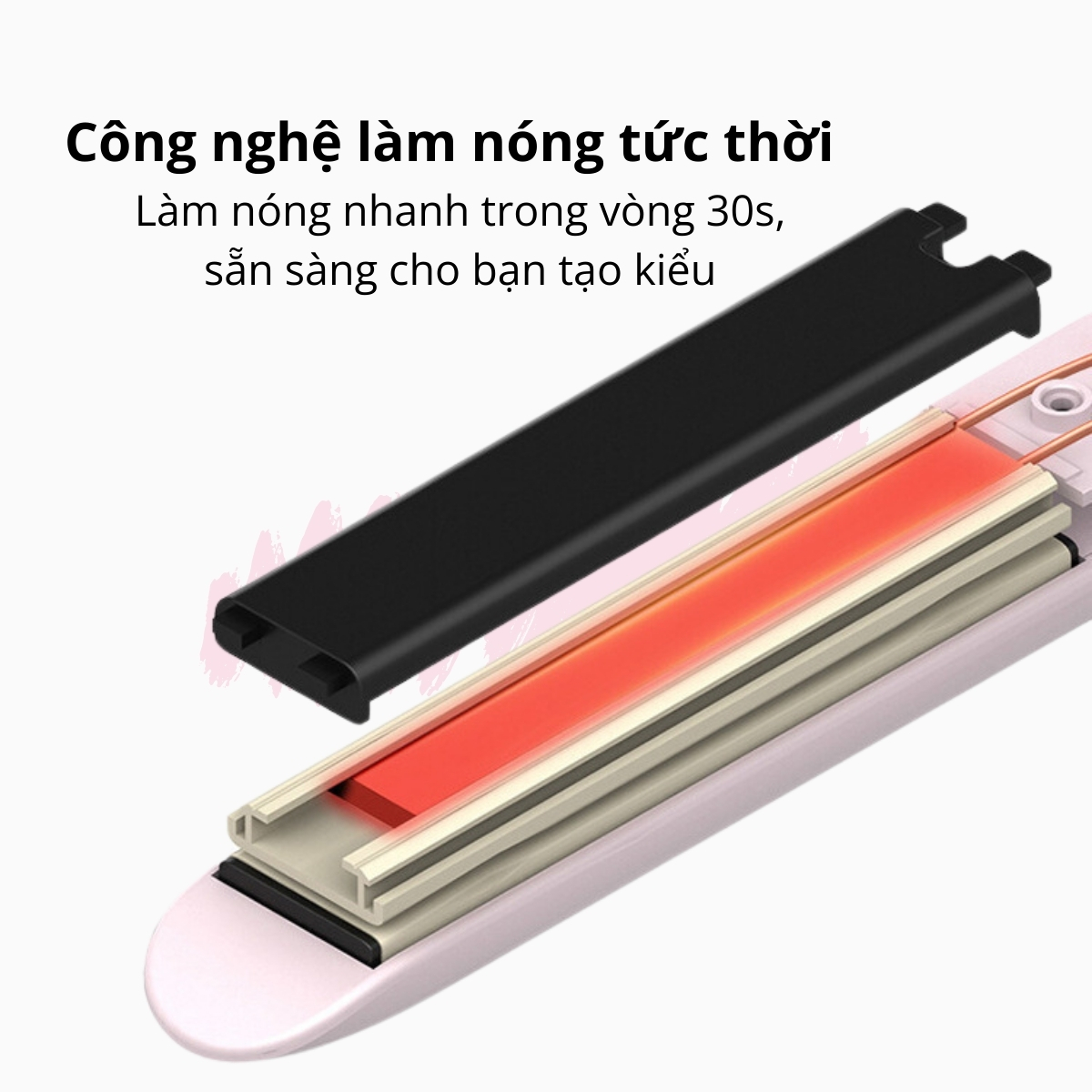Máy uốn tóc mini, máy ép tóc mini, máy uốn tóc, máy duỗi tóc mini 2 in 1 Yohiiso bảo hành 1 tháng 1 đổi 1 hàng chính hãng, thuận tiện mang đi du lịch