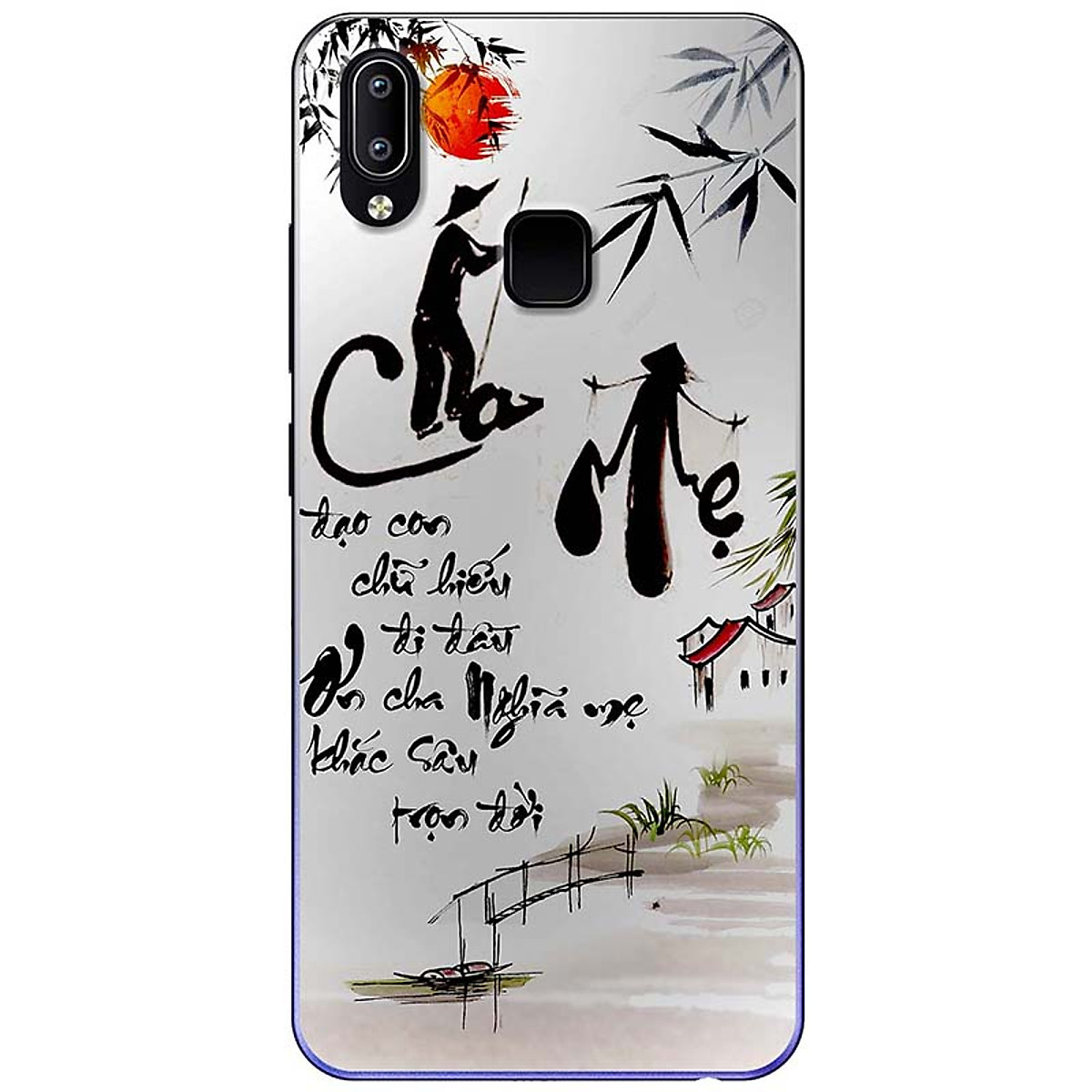 Ốp lưng dành cho Vivo Y93 mẫu Thư pháp cha mẹ