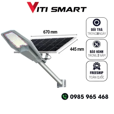 Đèn đường phố Arrmy năng lượng mặt trời VITI SMART công suất 400W, Den nang luong mat troi 400w