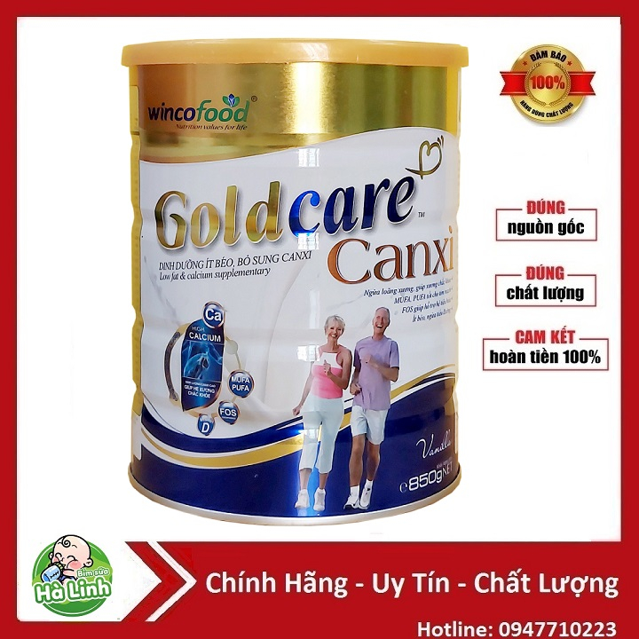 Sữa bột wincofood goldcare canxi lon 850g hsd 2026