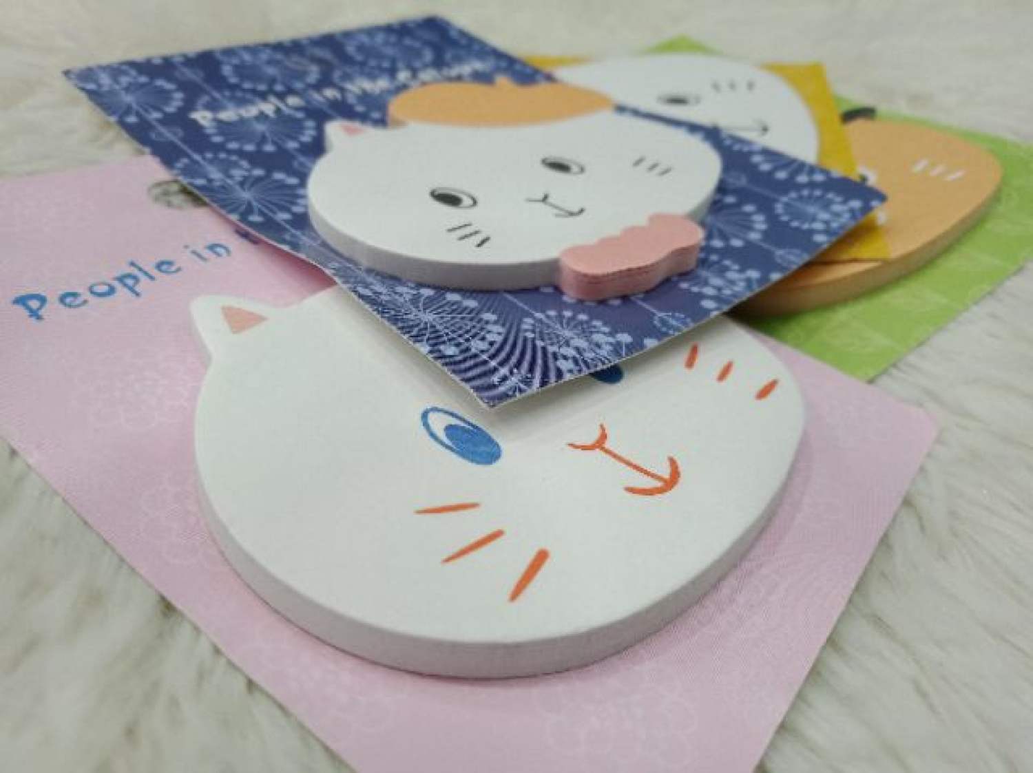 Giấy Note hình Mèo dễ thương 30 tơ` 45x60mm