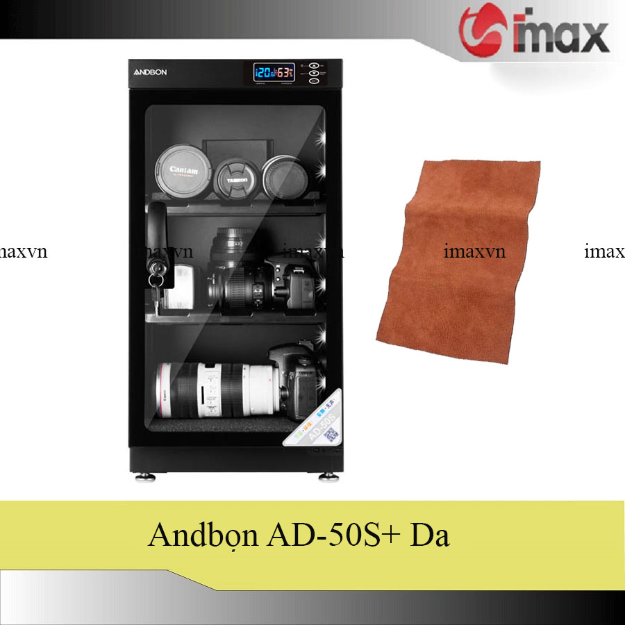 Tủ chống ẩm Andbon AD-50S 50 Lít - Công nghệ Japan + Tặng khăn lau len Da