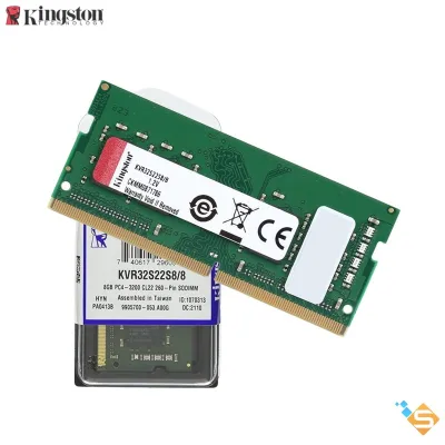 Ram Laptop Kingston 16GB 8GB 3200MHz DDR4 SODIMM CL22 KVR32S22S8/8 - Bảo Hành Chính Hãng 3 Năm