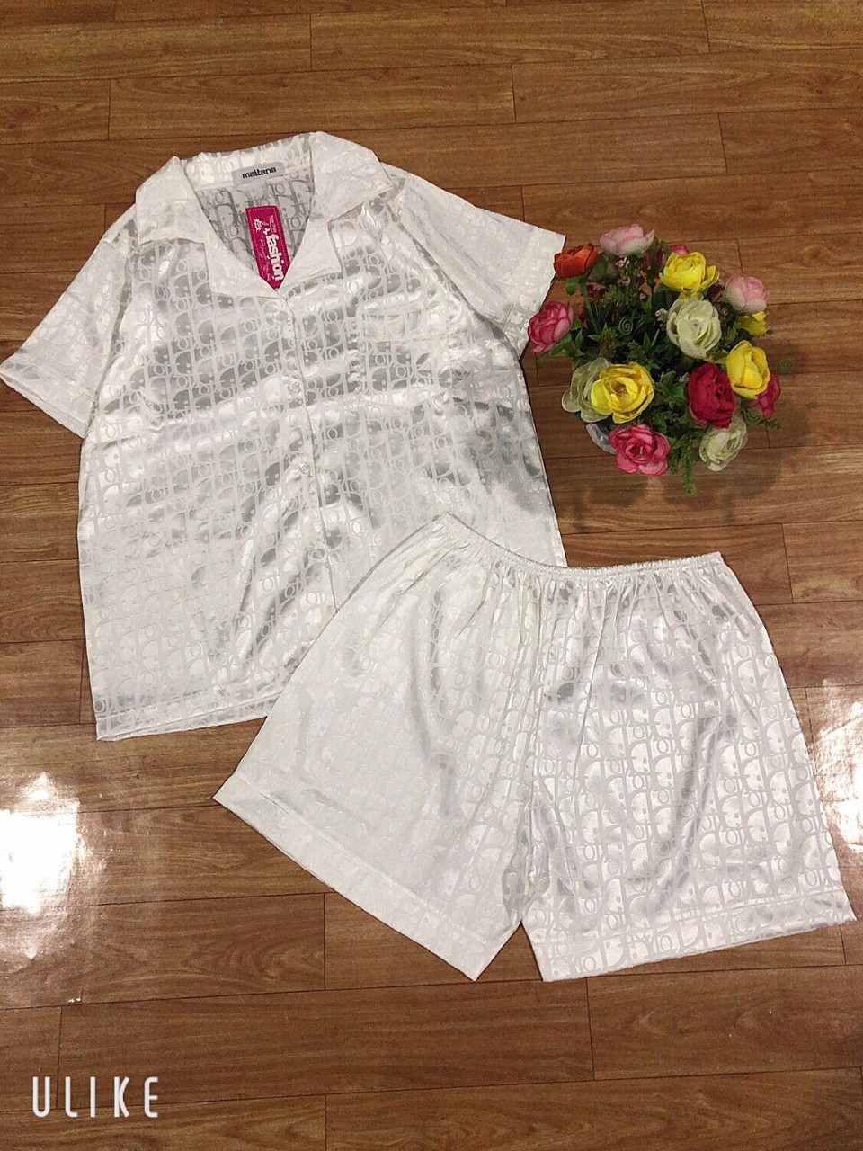 Bộ đùi pijama gấm lụa ,BIG SIZE 50-68KG,Hmay