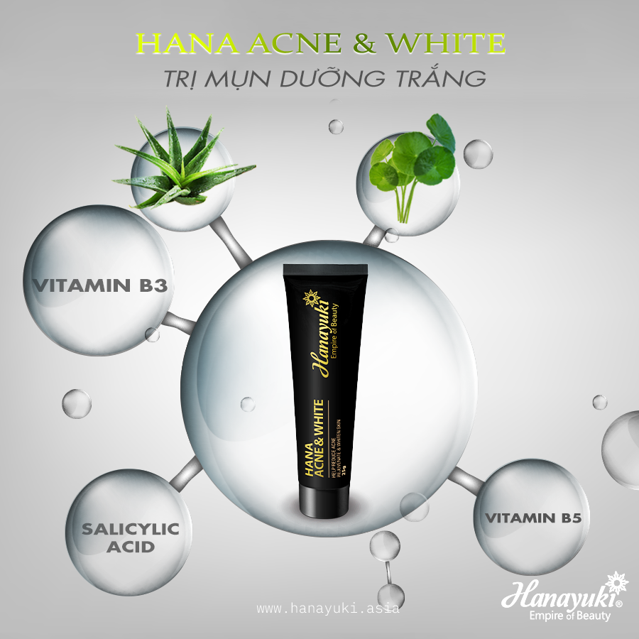 [HCM]HANAYUKI - Kem mụn Hana Acnes 25gr