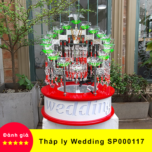 [HCM]【Chất Lượng】Tháp Ly Đám Cưới Wedding SP000117