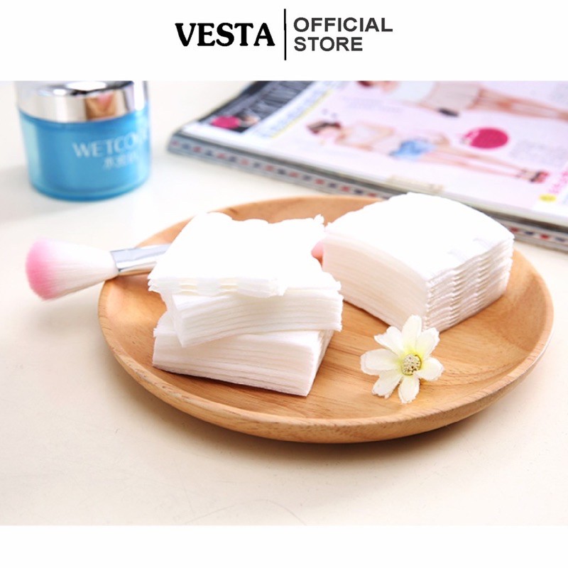 Bông tẩy trang con mèo 3 lớp Cotton Pads túi 222 miếng