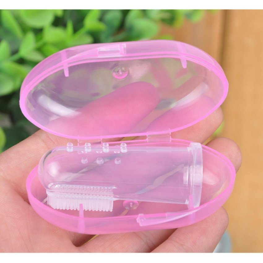 [HCM]Rơ lưỡi silicon kèm hộp cho bé